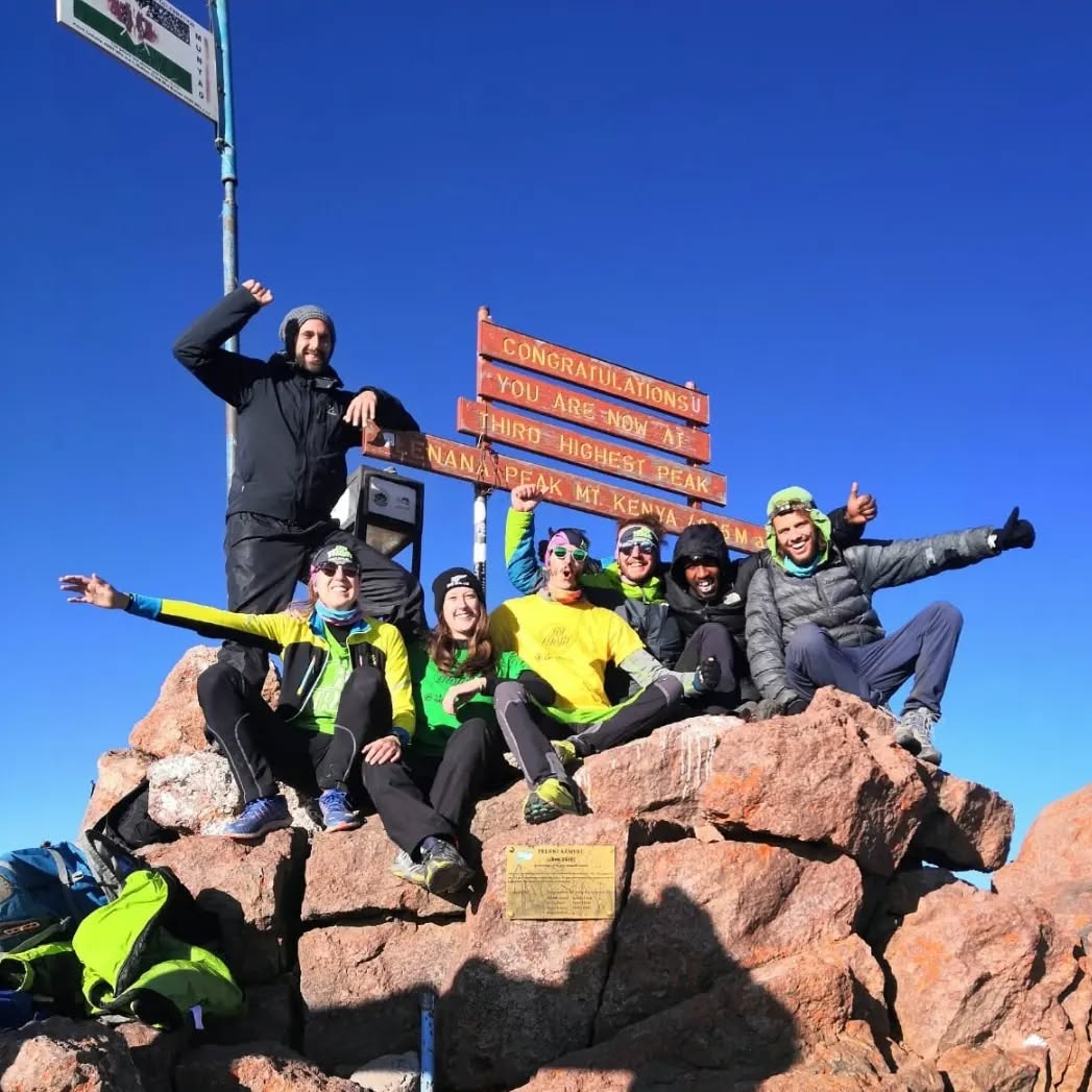 Mount Kenya hiking summit success